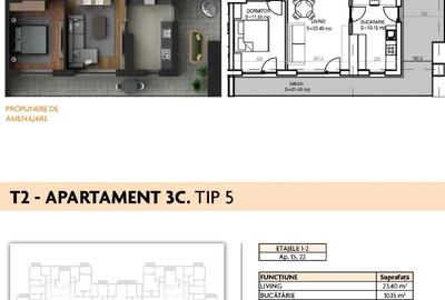 Apartament 3 camere metrou proiect nou - 3
