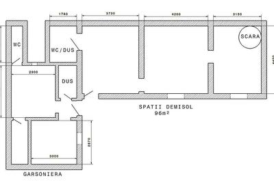 Apartament cu 4 camere semidecomandat în Central - 1