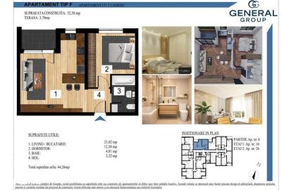 Apartament cu 2 camere în Progresul - 2