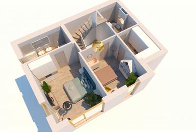 Duplex cu 4 camere cu Canalizare în Odăi - 6