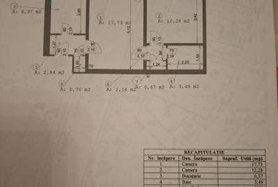 Apartament cu 2 camere în Eroii Revoluției