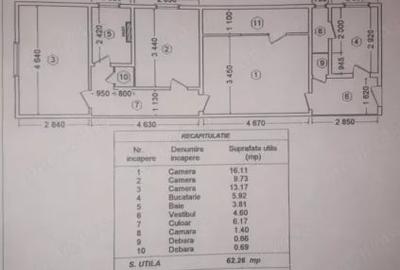 Apartament 3 camere zona metrou Titan - necesita renovare - 1