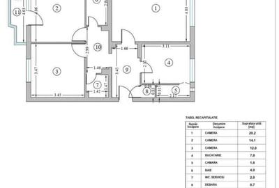 Apartament cu 3 camere decomandat în Tei - 2