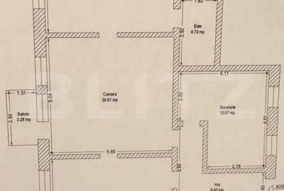 Apartament cu 3 camere în P-ța Maria