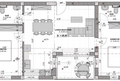Apartament cu 3 camere decomandat în Cristian - 2