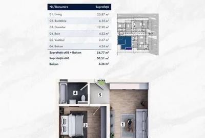 Variante apartamente 2 camere cartier nou zona Mehala - ID V4927 - 18