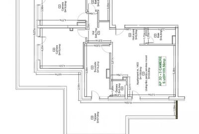 Apartament cu 3 camere semidecomandat în Zorilor