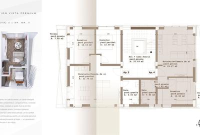 Apartament cu 2 camere în Republicii