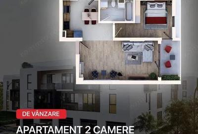 Apartament cu 2 camere decomandat în Unirii - 1
