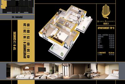 Apartament cu 3 camere în Doamna Ghica - 5