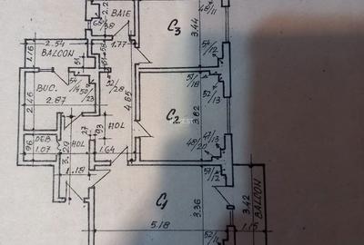 Apartament cu 3 camere în Hala Centrală - 1