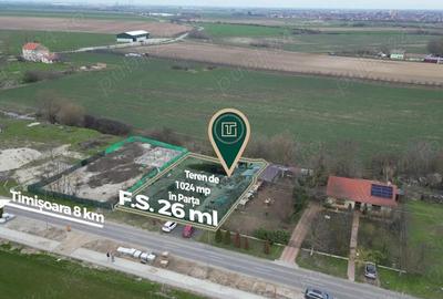 Teren de 1024 mp, în Parța - 2