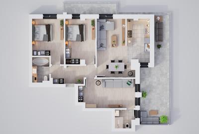 Apartament 4 camere, ansamblu exclusivist, parc, boxe și parcari disponibile - 2