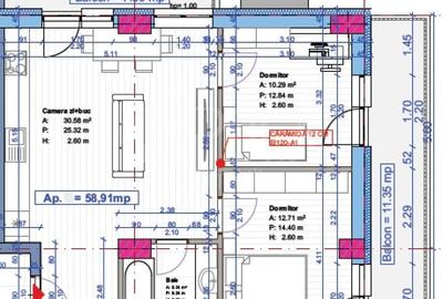 Apartament cu 3 camere semidecomandat în Florești - 1