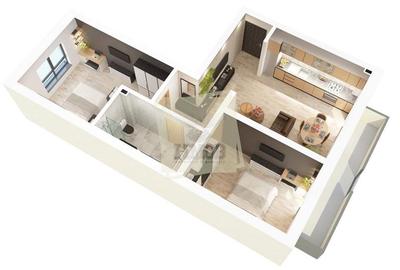 Apartament cu 3 camere decomandat în Exterior Sud - 20