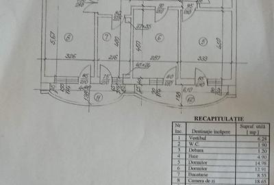 Apartament cu 3 camere decomandat, mobilat în Unirii - 15
