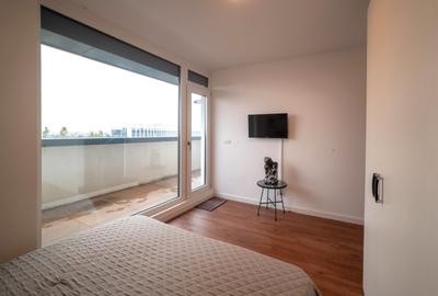 Penthouse cu 3 camere semidecomandat, mobilat în Torontalului - 12