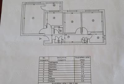 Apartament cu 3 camere decomandat în Broșteni - 4