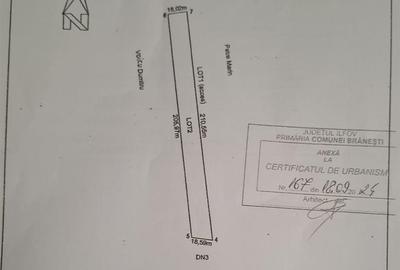 Teren Construcții intravilan de 3750 mp, în Brănești - 2