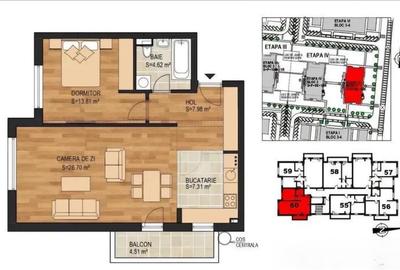 Apartament 2 camere TOP CITY Coresi - 1