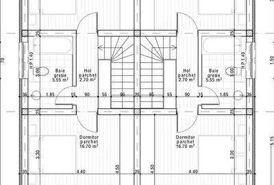 Duplex cu 3 camere cu Canalizare în Miroslava - 5