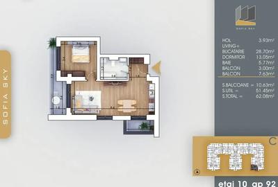 Apartament 2 camere – modern și bine amplasat 8 min M - 6