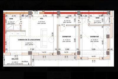 Apartament cu 2 camere decomandat în Podari - 1