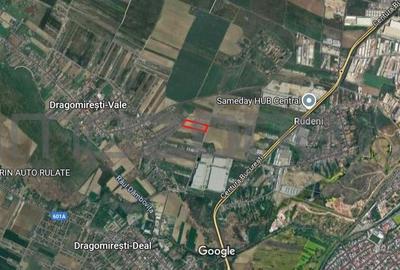 Dragomiresti Vale, langa Centura, teren 15.600 mp, 35 E/mp - 2