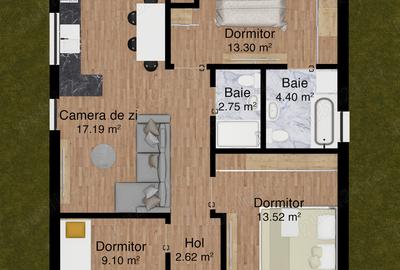 - Casa noua, 3 Dormitoare (4 Camere), in Padurea Noroieni, 89.900 Euro - 9