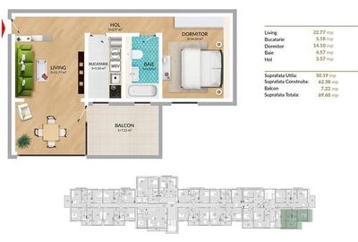 VANZARE 2 CAMERE - TERASA - LACUL TEI VANZARE 2 CAMERE - TERASA - LACUL TEI - 7