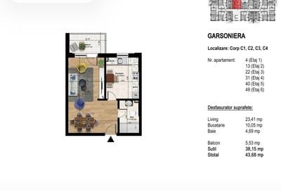 Garsonieră nedecomandată în Splaiul Unirii - 2