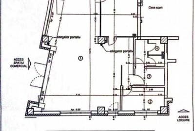 Spațiu comercial, de 96 mp, în Semicentral