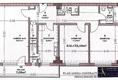 Apartament cu 3 camere în Scriitorilor - 3