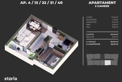 Apartament cu 2 camere decomandat în Brâncoveanu - 3