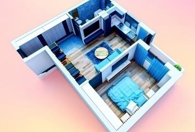 Apartament cu 2 camere decomandat în Vișani