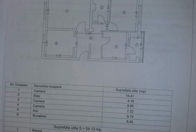 Apartament cu 3 camere decomandat în Central - 2