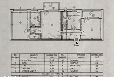 Apartament cu 3 camere semidecomandat în Central - 1