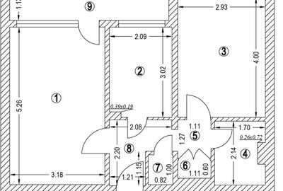 Apartament cu 2 camere decomandat în Pajura - 11
