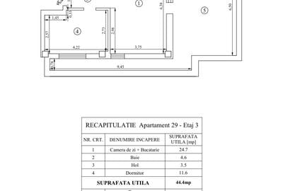 Intabulat!Ap 2 camere 78mp Parcare sunbteranaTerasa acoperita Capat Pacurari - 4