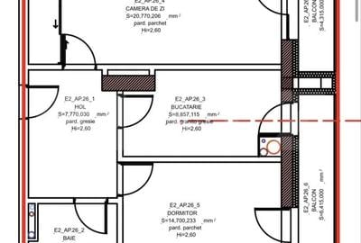 Apartament 2 camere, 57,69 mp utili, zona Tudor - 1