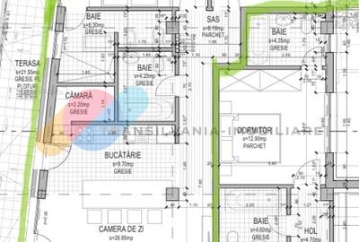 Apartament 3 camere, 93 mp, semifinisat - Someseni - 1