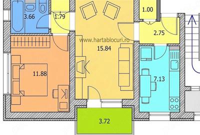 Apartament cu 2 camere semidecomandat în Democrației - 3