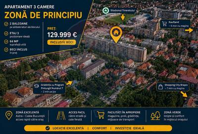 Apartament cu 3 camere decomandat, mobilat în Warthe - 8
