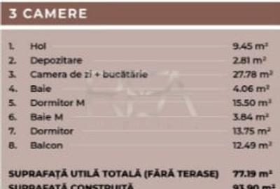 Apartament cu 3 camere decomandat în Universitate - 2