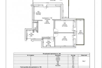 Apartament 3 camere , terasa de 30 mp , bloc Seasons - 1