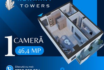 Adamant Towers | apartament 1 camera | tip 1C | decomandat - 1