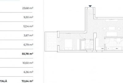 Apartament cu 2 camere decomandat în Floreasca - 2