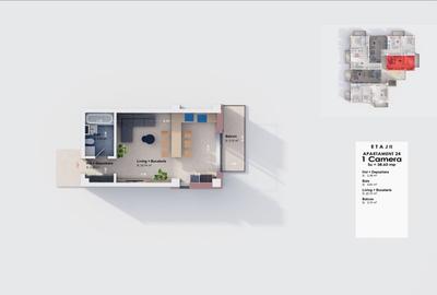 Apartament nou 38  m | Comision 0% - 1250 euro/m2 - Pret promo