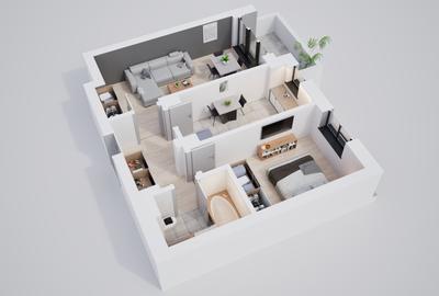 Apartament 2 camere, bloc nou, construcție solidă, parcari subterane și boxe - 11