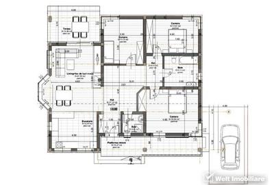 Casă cu 4 camere cu Teren 500 Mp în Baciu - 11